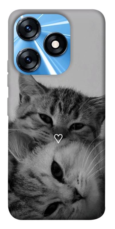 Чехол itsPrint Grey cats для TECNO Spark 10 Pro, котики, купить оптом с доставкой
