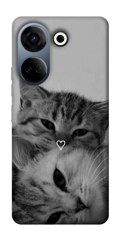 Чехол itsPrint Grey cats для TECNO Camon 20 Pro (CK7n), животные, купить оптом с доставкой