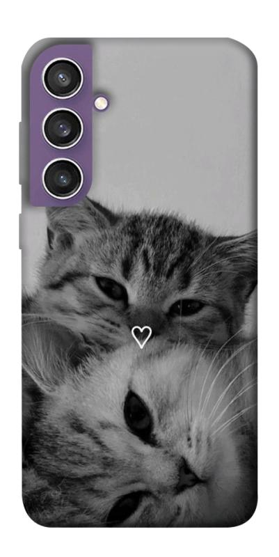 Чехол itsPrint Grey cats для Samsung Galaxy S23 FE, животные, купить оптом с доставкой