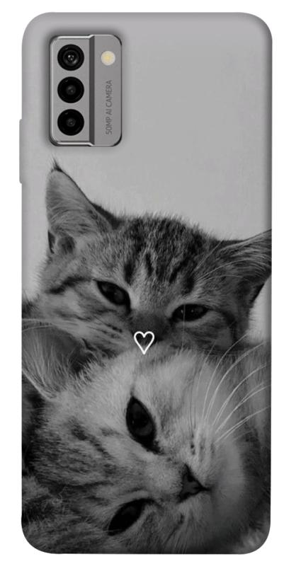 Чехол itsPrint Grey cats для Nokia G22, котики, купить оптом с доставкой