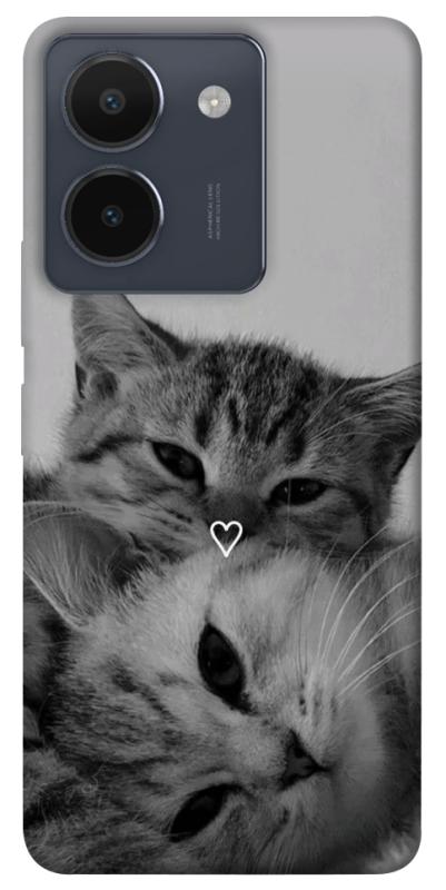 Чехол itsPrint Grey cats для Vivo Y36, котики, купить оптом с доставкой