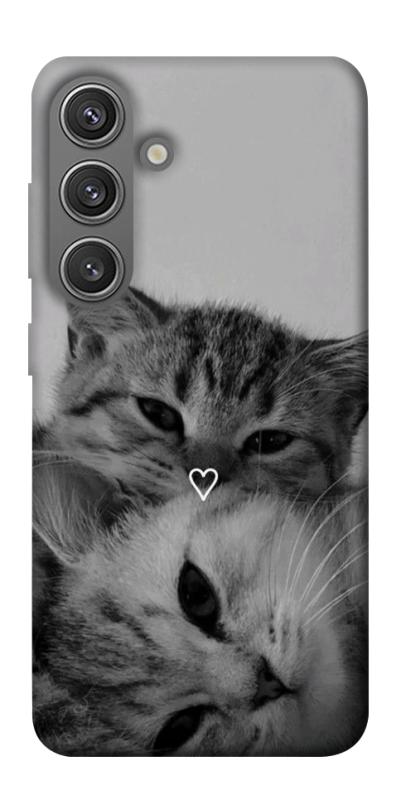 Чехол itsPrint Grey cats для Samsung Galaxy S24, животные, купить оптом с доставкой