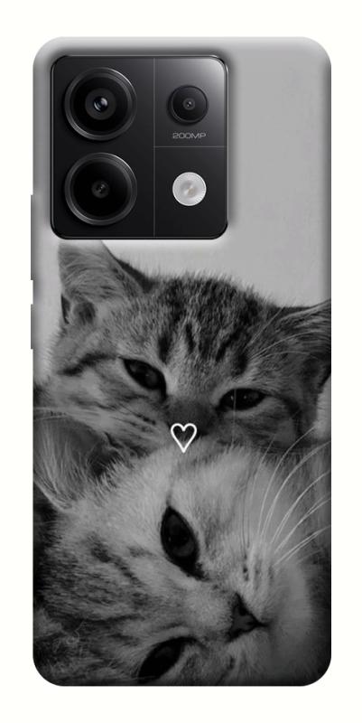 Чехол itsPrint Grey cats для Xiaomi Redmi Note 13 Pro 4G, котики, купить оптом с доставкой