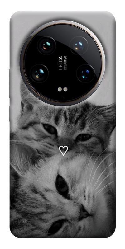 Чехол itsPrint Grey cats для Xiaomi 14 Ultra, животные, купить оптом с доставкой