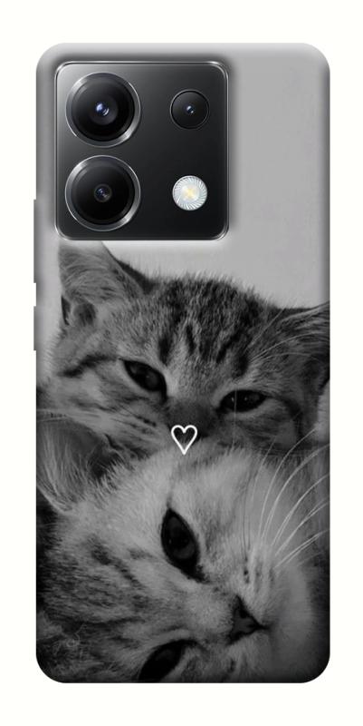 Чехол itsPrint Grey cats для Xiaomi Poco X6, животные, купить оптом с доставкой