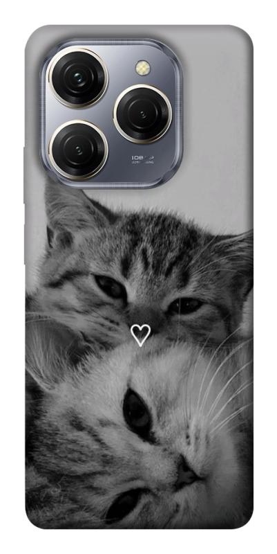 Чехол itsPrint Grey cats для TECNO Spark 20 Pro, животные, купить оптом с доставкой
