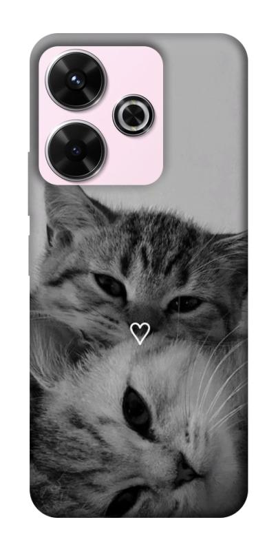 Чехол itsPrint Grey cats для Xiaomi Redmi 13 4G / Poco M6 4G, животные, купить оптом с доставкой