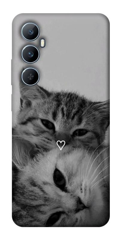 Чехол itsPrint Grey cats для Realme C65 4G, животные, купить оптом с доставкой