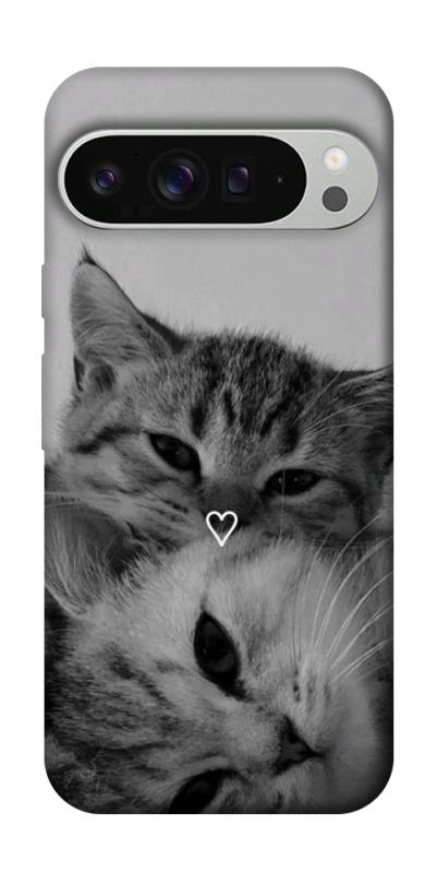 Чехол itsPrint Grey cats для Google Pixel 9 Pro XL, животные, купить оптом с доставкой