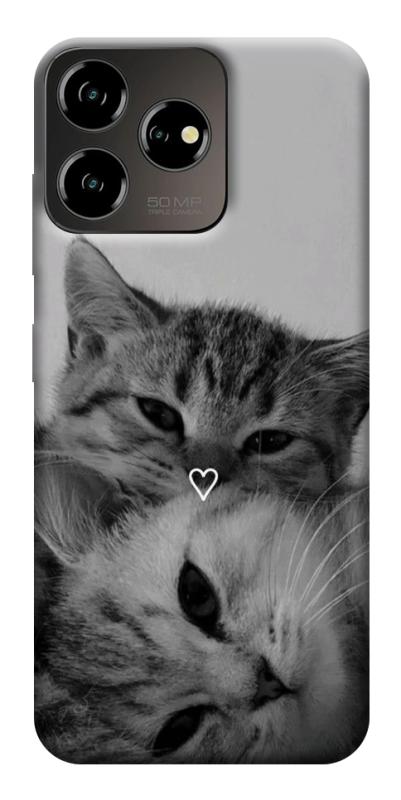 Чехол itsPrint Grey cats для ZTE Blade V50 Desing 4G, животные, купить оптом с доставкой