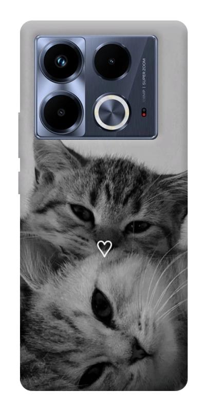 Чохол itsPrint Grey cats для Infinix Note 40 4G, котики, купити оптом з доставкою