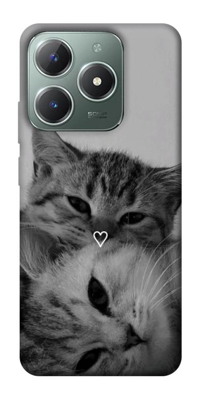 Чехол itsPrint Grey cats для Realme C61 4G, животные, купить оптом с доставкой