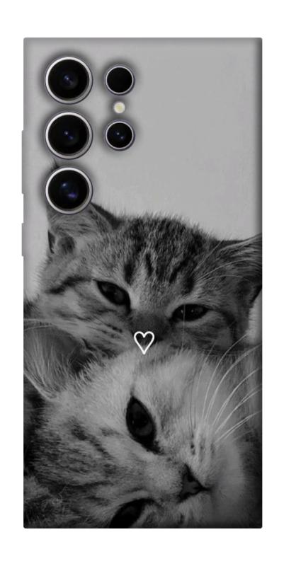 Чехол itsPrint Grey cats для Samsung Galaxy S25 Ultra, животные, купить оптом с доставкой