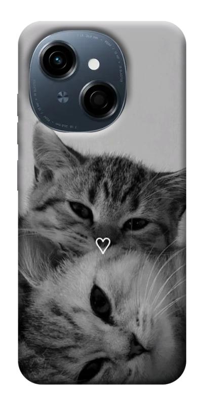 Чехол itsPrint Grey cats для TECNO Spark Go 1, котики, купить оптом с доставкой