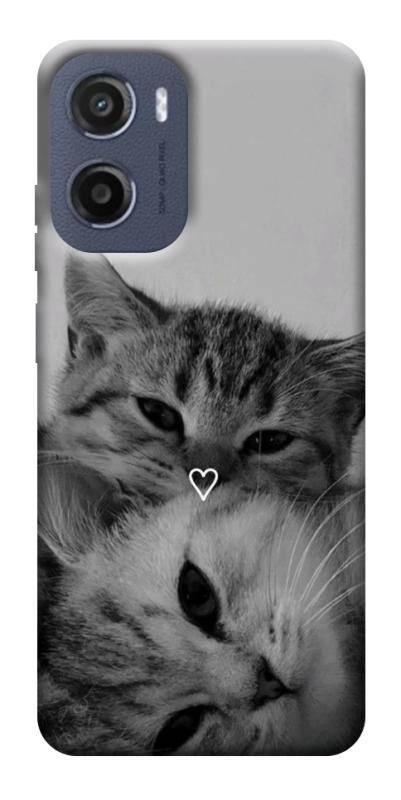 Чехол itsPrint Grey cats для Motorola Moto G05, котики, купить оптом с доставкой