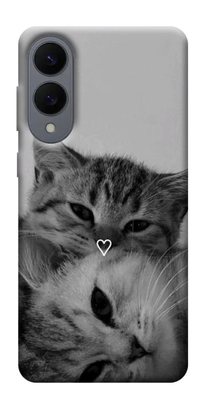 Чехол itsPrint Grey cats для Samsung Galaxy S25 Edge, животные, купить оптом с доставкой