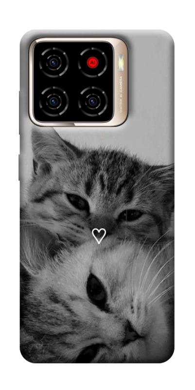 Чехол itsPrint Grey cats для ZTE Blade A56, животные, купить оптом с доставкой