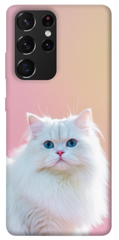 Чехол itsPrint Pastel kitty для Samsung Galaxy S21 Ultra, животные, купить оптом с доставкой