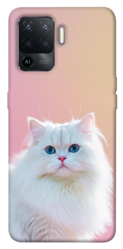 Чехол itsPrint Pastel kitty для Oppo Reno 5 Lite, животные, купить оптом с доставкой