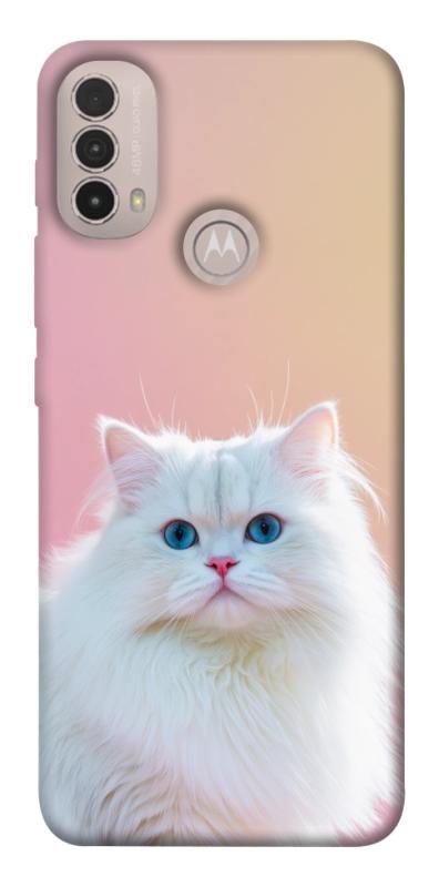 Чехол itsPrint Pastel kitty для Motorola Moto E40, животные, купить оптом с доставкой