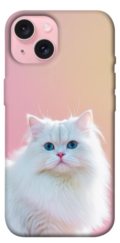 Чохол itsPrint Pastel kitty для Apple iPhone 15 (6.1"), тварини, купити оптом з доставкою