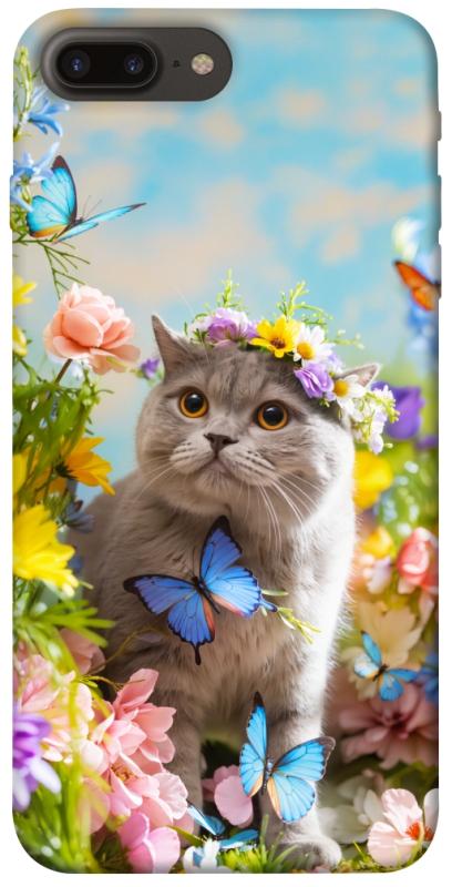 Чехол itsPrint Spring cat для Apple iPhone 7 plus / 8 plus (5.5"), животные, купить оптом с доставкой