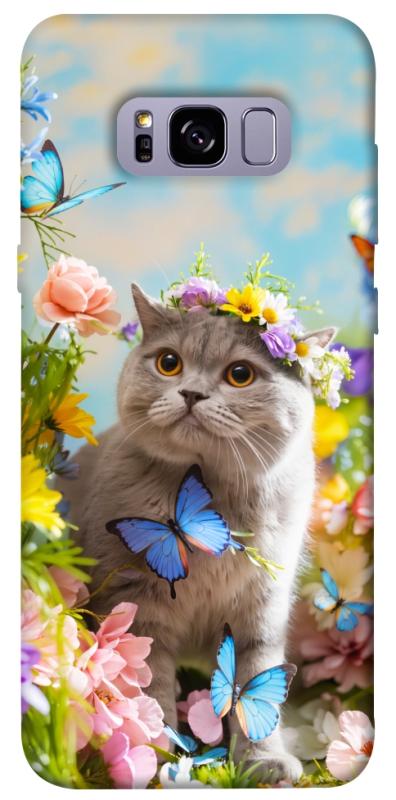 Чехол itsPrint Spring cat для Samsung G955 Galaxy S8 Plus, животные, купить оптом с доставкой