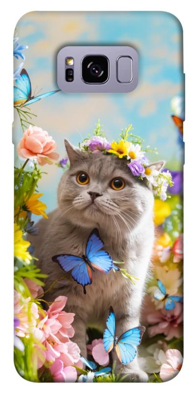 Чохол itsPrint Spring cat для Samsung G955 Galaxy S8 Plus, тварини, купити оптом з доставкою