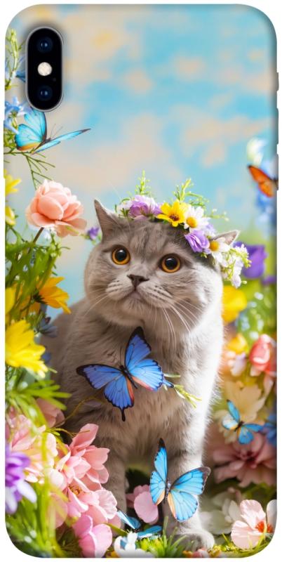 Чохол itsPrint Spring cat для Apple iPhone X (5.8"), тварини, купити оптом з доставкою