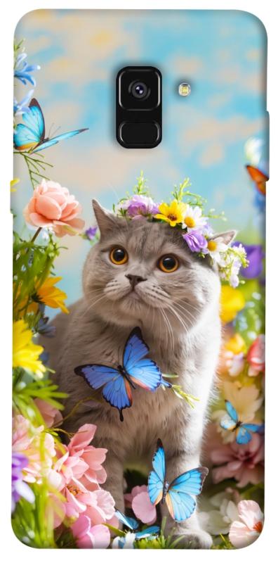 Чехол itsPrint Spring cat для Samsung A530 Galaxy A8 (2018), животные, купить оптом с доставкой