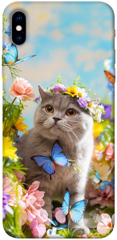 Чехол itsPrint Spring cat для Apple iPhone XS Max (6.5"), животные, купить оптом с доставкой