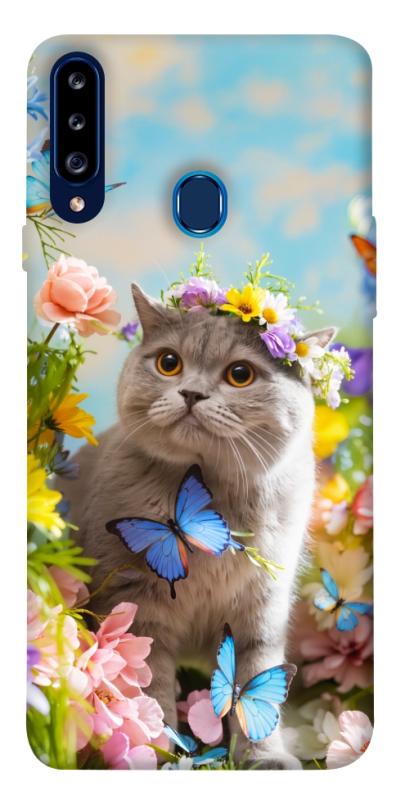 Чехол itsPrint Spring cat для Samsung Galaxy A20s, животные, купить оптом с доставкой