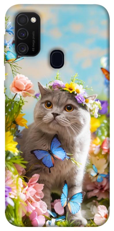 Чехол itsPrint Spring cat для Samsung Galaxy M30s / M21, животные, купить оптом с доставкой