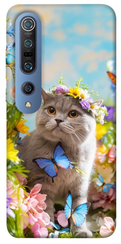 Чехол itsPrint Spring cat для Xiaomi Mi 10 / Mi 10 Pro, животные, купить оптом с доставкой
