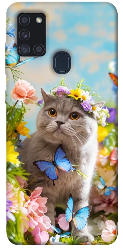 Чехол itsPrint Spring cat для Samsung Galaxy A21s, животные, купить оптом с доставкой