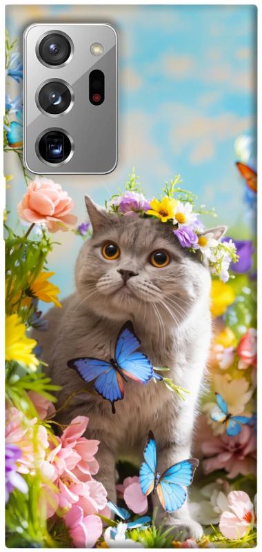 Чохол itsPrint Spring cat для Samsung Galaxy Note 20 Ultra, тварини, купити оптом з доставкою