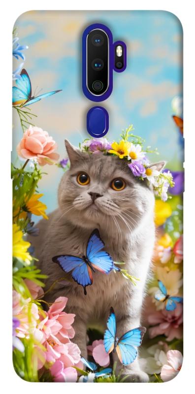 Чехол itsPrint Spring cat для Oppo A5 (2020) / Oppo A9 (2020), животные, купить оптом с доставкой