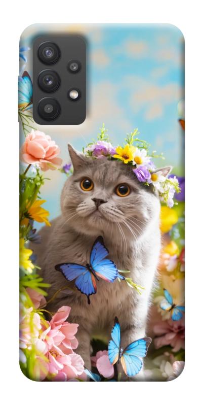Чехол itsPrint Spring cat для Samsung Galaxy A32 (A326B) 5G, животные, купить оптом с доставкой