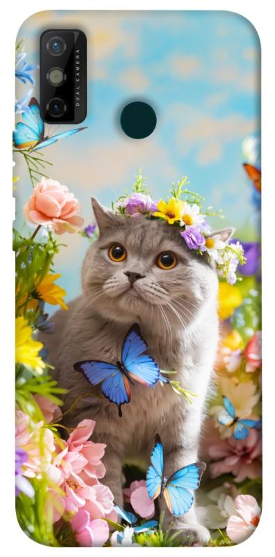 Чохол itsPrint Spring cat для TECNO Spark 6 Go, тварини, купити оптом з доставкою