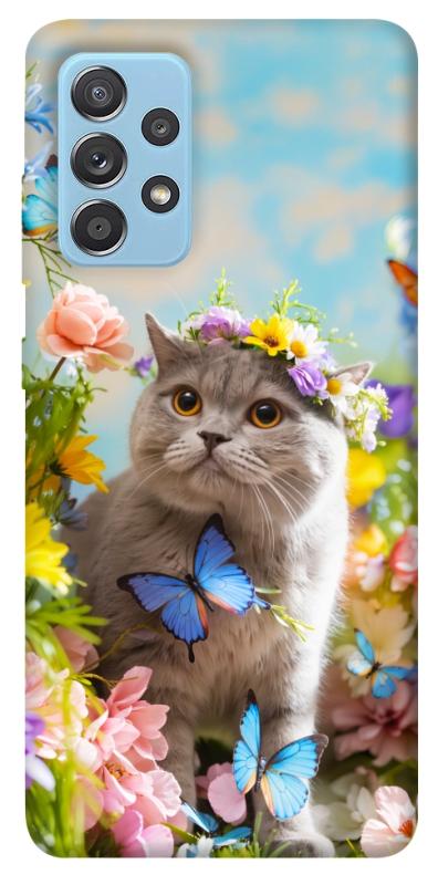 Чехол itsPrint Spring cat для Samsung Galaxy A52 4G / A52 5G, животные, купить оптом с доставкой