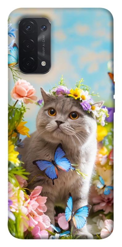 Чехол itsPrint Spring cat для Oppo A54 4G, животные, купить оптом с доставкой