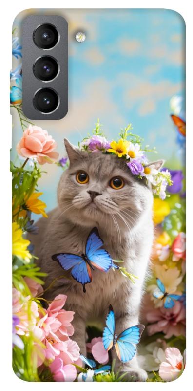 Чехол itsPrint Spring cat для Samsung Galaxy S21 FE, животные, купить оптом с доставкой