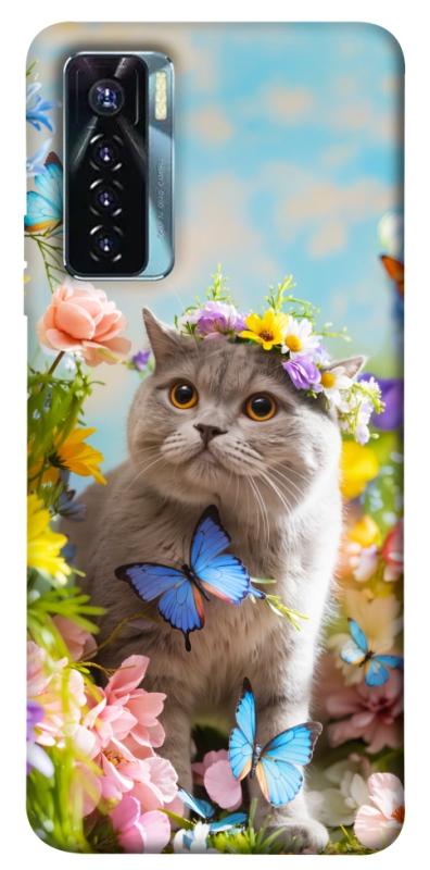 Чехол itsPrint Spring cat для TECNO Camon 17 Pro, животные, купить оптом с доставкой