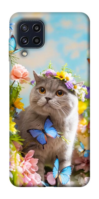 Чохол itsPrint Spring cat для Samsung Galaxy M32, тварини, купити оптом з доставкою