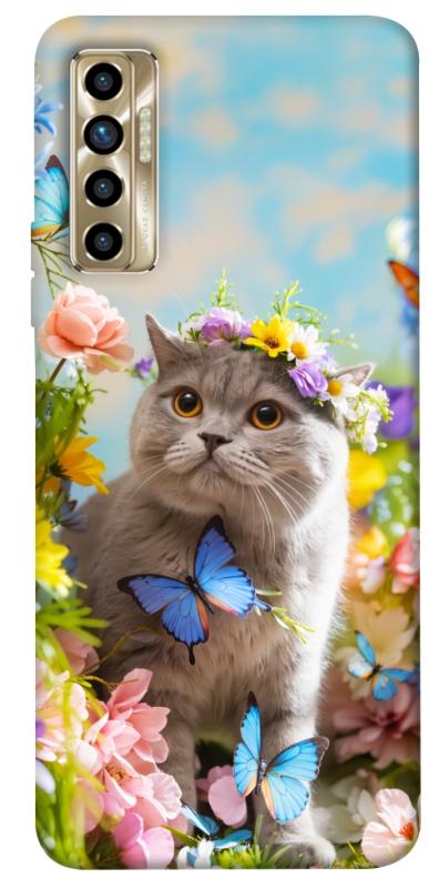 Чохол itsPrint Spring cat для TECNO Camon 17P, тварини, купити оптом з доставкою