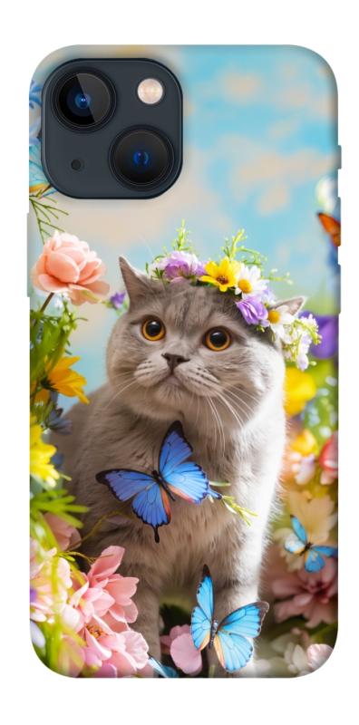 Чехол itsPrint Spring cat для Apple iPhone 13 mini (5.4"), животные, купить оптом с доставкой