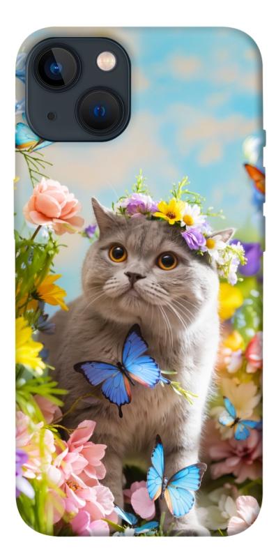 Чехол itsPrint Spring cat для Apple iPhone 13 (6.1"), животные, купить оптом с доставкой