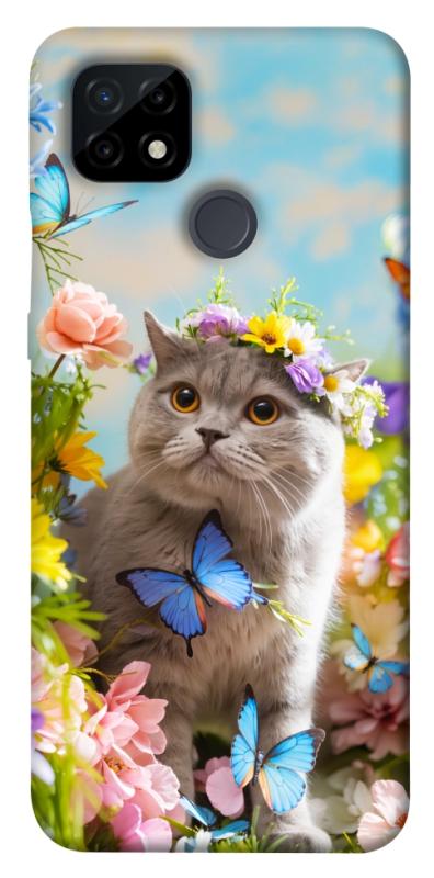 Чехол itsPrint Spring cat для Realme C21, животные, купить оптом с доставкой