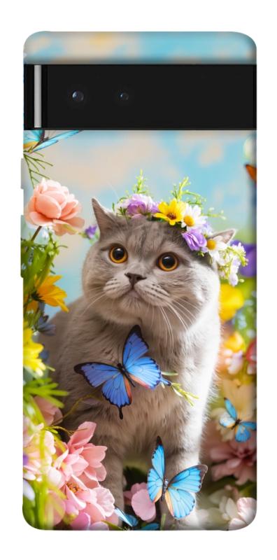 Чохол itsPrint Spring cat для Google Pixel 6, тварини, купити оптом з доставкою