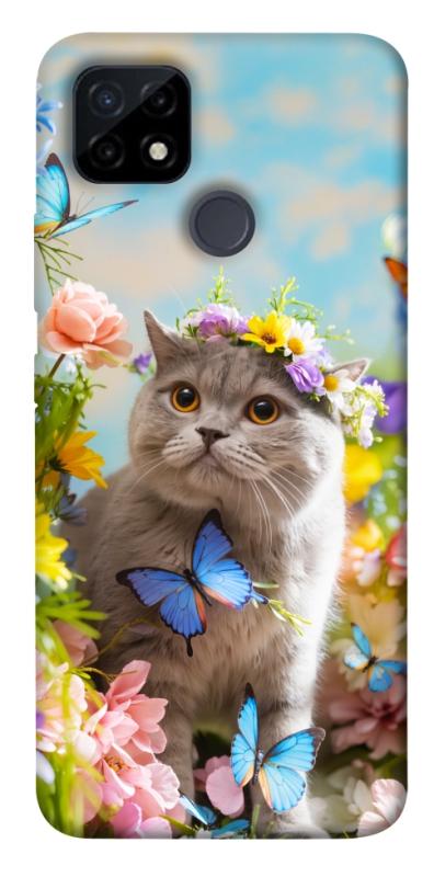 Чехол itsPrint Spring cat для Realme C21Y, животные, купить оптом с доставкой